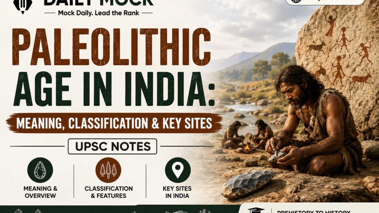 Paleolithic Age in India: Meaning, Classification & Key Sites | UPSC Notes
